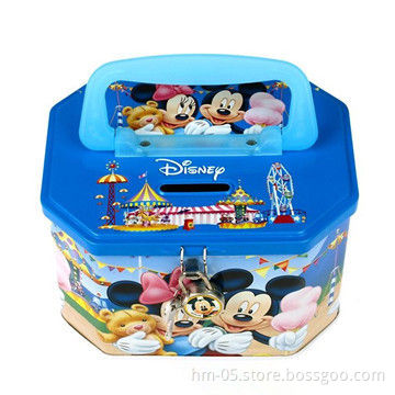Coin Caddy Tin, CMYK Offset Printing, Made of 0.23 to 0.25mm Tinplate, FDA/LFGB/EN71 Standard